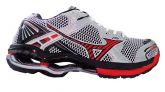 Tênis Mizuno Wave Creation 11 Prata e Vermelho MOD:10470